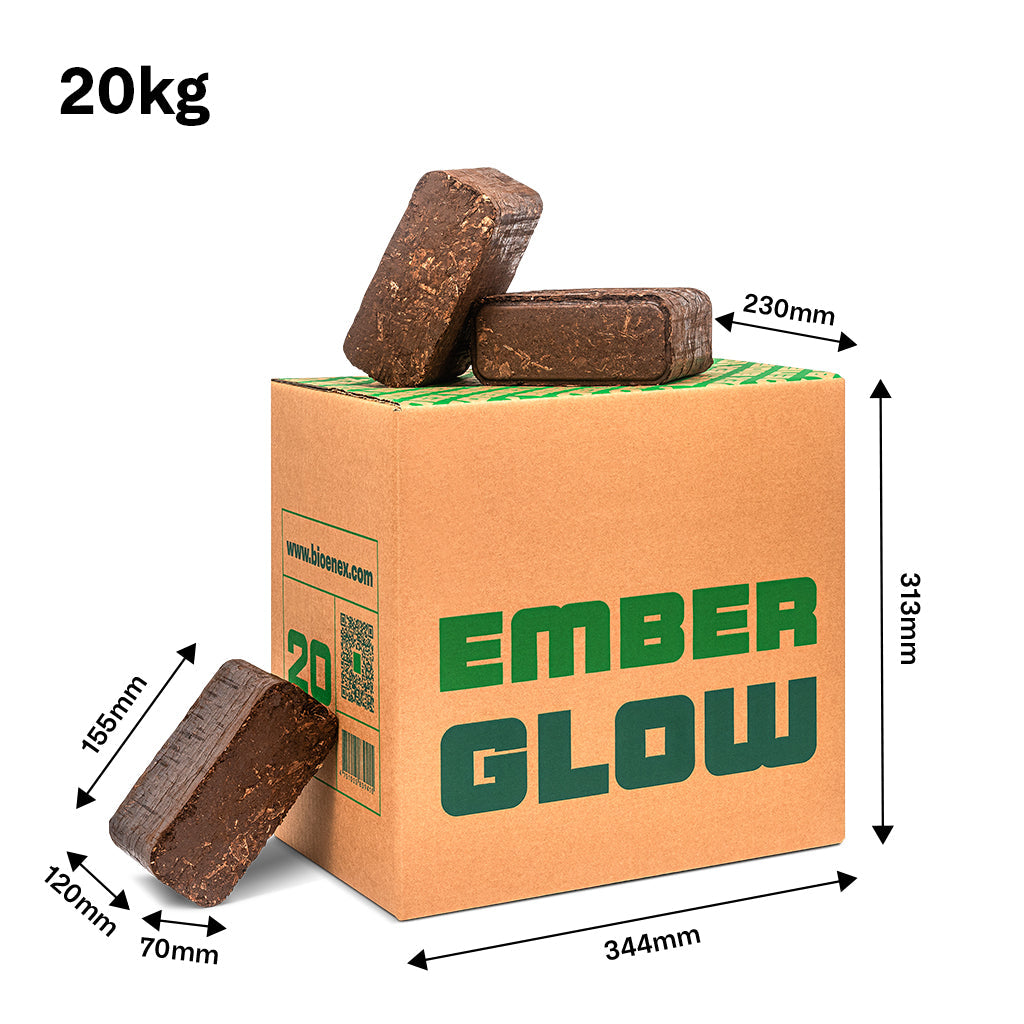 EmberGlow Natbriketter
