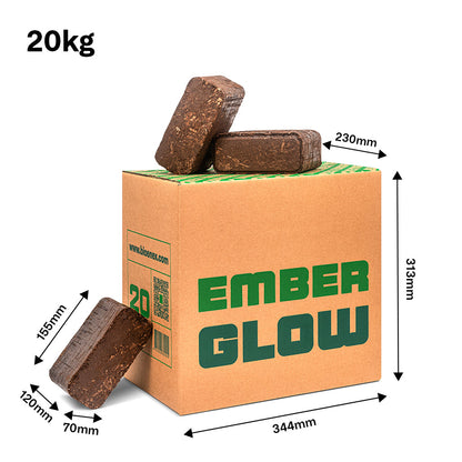 EmberGlow Natbriketter